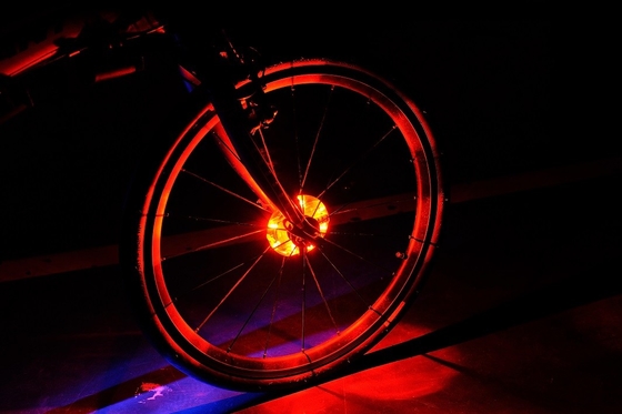 10lm एलईडी साइकिल स्पोक लाइट 15 ग्राफिक फास्ट फ्लैश
