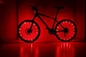लगातार 3D साइकिल स्पोक एलईडी लाइट्स IPX4 ABS कलरफुल वाटरप्रूफ