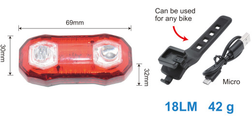 ब्लिंकिंग रोड साइकलिंग लाइट्स 720mAh बैटरी अल्ट्रा ब्राइटनेस